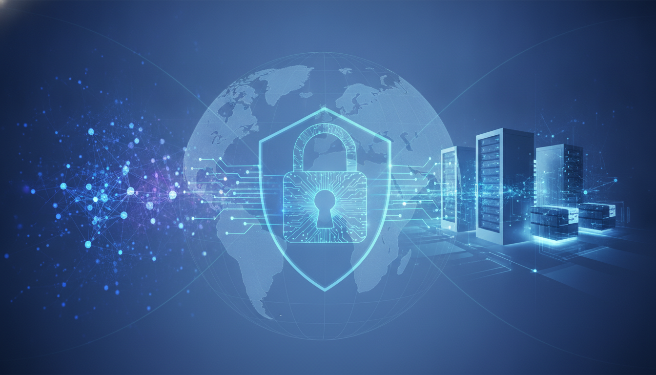 Visualizing the convergence of AI, cybersecurity, and cloud computing across global events.