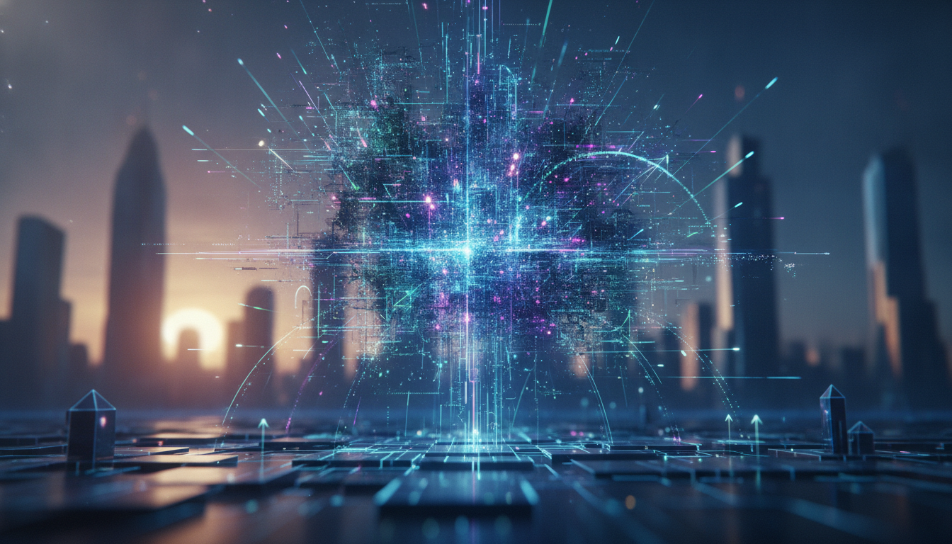 A dynamic visual symbolizing the rapid growth and interconnectedness of Germany's tech startup ecosystem.