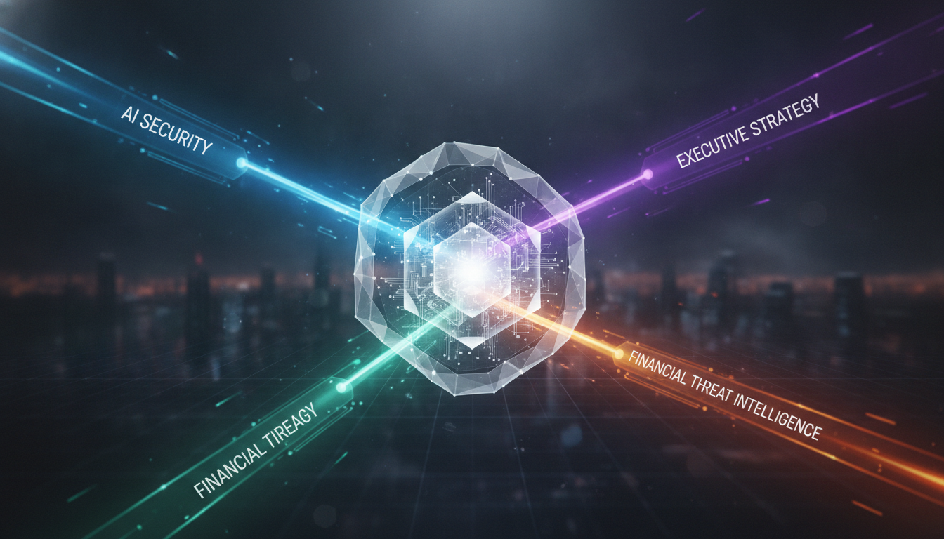 Conceptual image of diverse cybersecurity specializations converging.