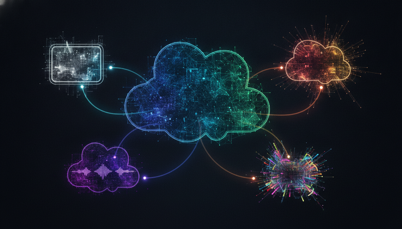 Abstract comparison of diverse music streaming service models and market positions.